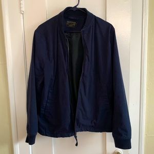 Navy Blue J Crew Bomber Jacket